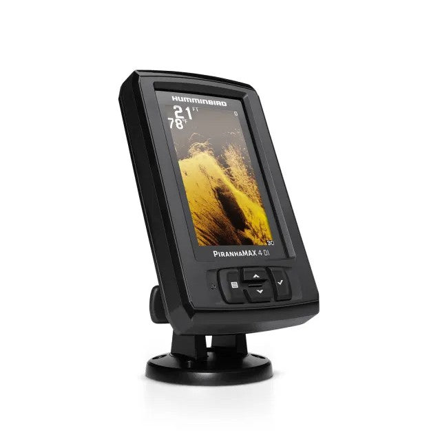 Humminbird Fish Finder, PiranhaMax 4, 4.3 in LCD Display, 272 x 480 Pixels Resolution - 410160-1