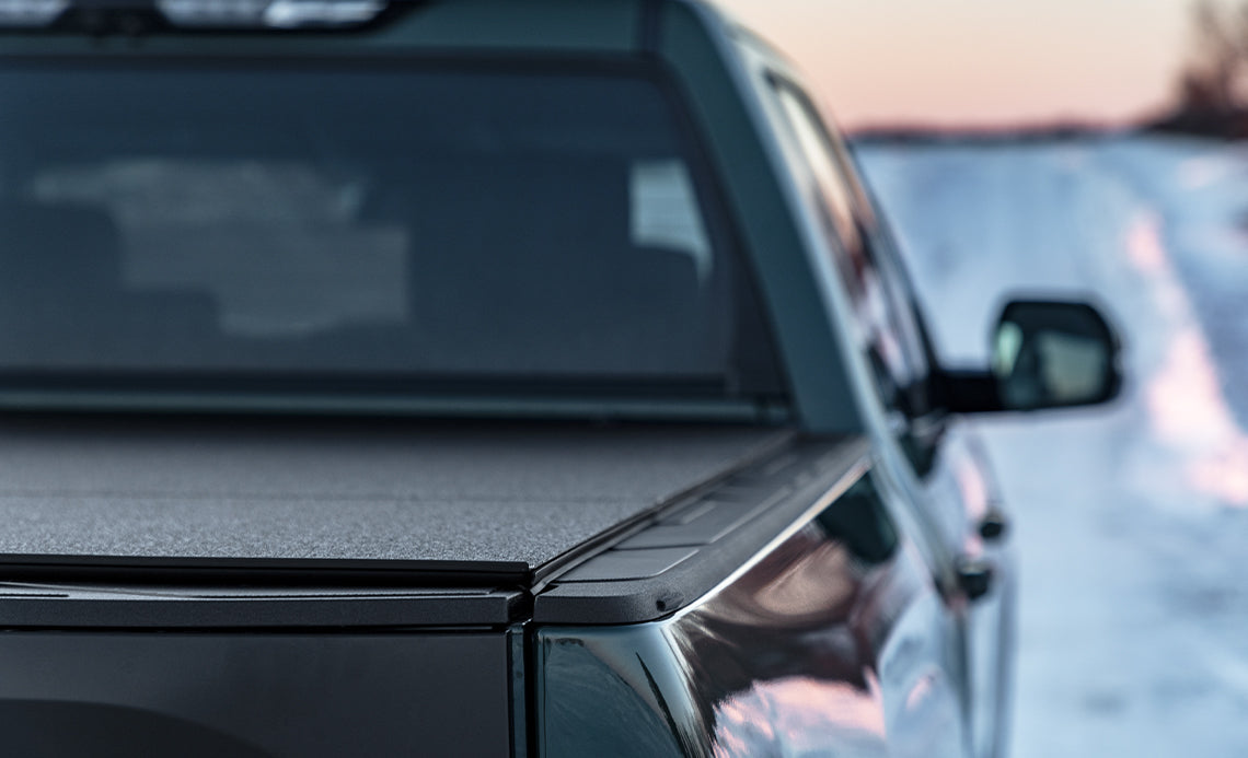ACCESS Covers Tonneau Cover, 2 Folds/3 Panels, Black Urethane Finish, Aluminum - B3050099