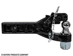 Buyers Products Pintle Hook, 2-1/2 in Receiver Mount, 10 Ton Combination Hitch, 20000 lb Towing Capacity - RM102000