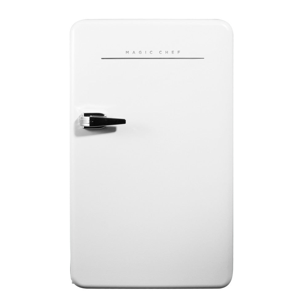 Magic Chef Refrigerator, 3.2 Cubic ft Capacity, 120 V, With Cabinet LED Light - MCR32CHW