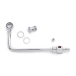 Edelbrock Carburetor Fuel Line, Chrome, 3/8 in Barb End Inlet/Gaskets - 8126