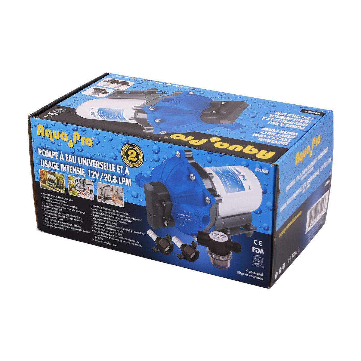 Aqua Pro Fresh Water Pump, AP50012, 5.5 gal Per Minute, Shuts Off At 60 PSI - 21863