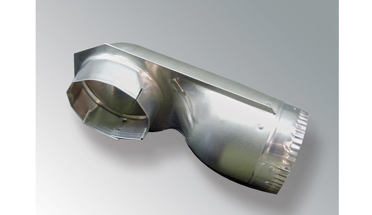 Splendide Clothes Washer/Dryer Vent Elbow, Turns 90 degree Within 4-1/2 in, Aluminum - VI490D