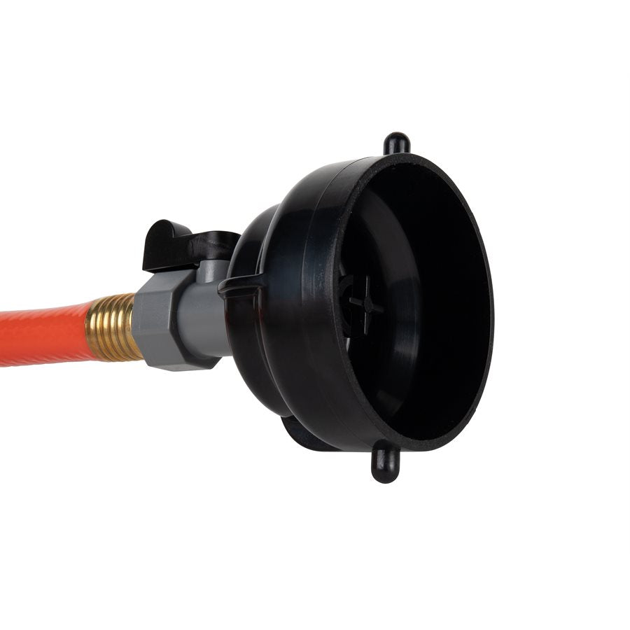 Camco Waste Water Hose, 10 ft Length, 5/8 in Inside Diameter, With 3 in Bayonet Fitting Rinse Cap - 22999