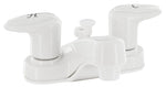 Phoenix Products Faucet, 2 Acrylic Lever Handle, White/Plastic Underbody, 2 Hole Application - PF222241