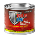 Por 15 Rust Treatment, 4 oz Can, Gloss Black, Case Of 6 - 45006