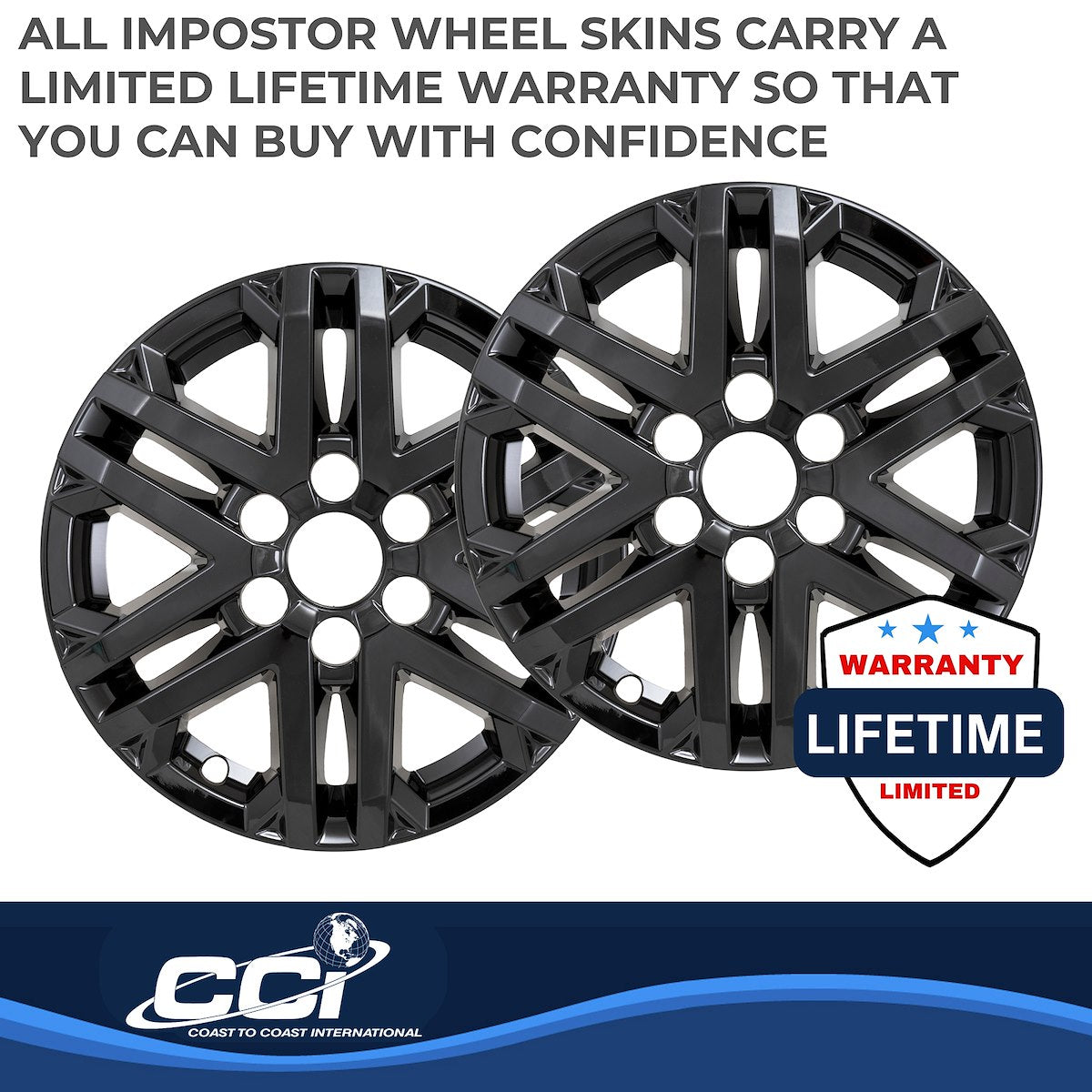 Coast2Coast Wheel Skins & Styled Wheel Covers IWCIMP505BLK product image 4