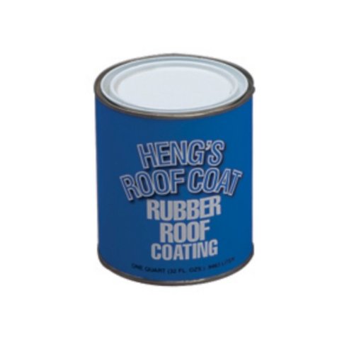 Heng's Industries Roof Coating, Covers 150 To 200 Square ft Per gal, White, 1 qt - 16-46032