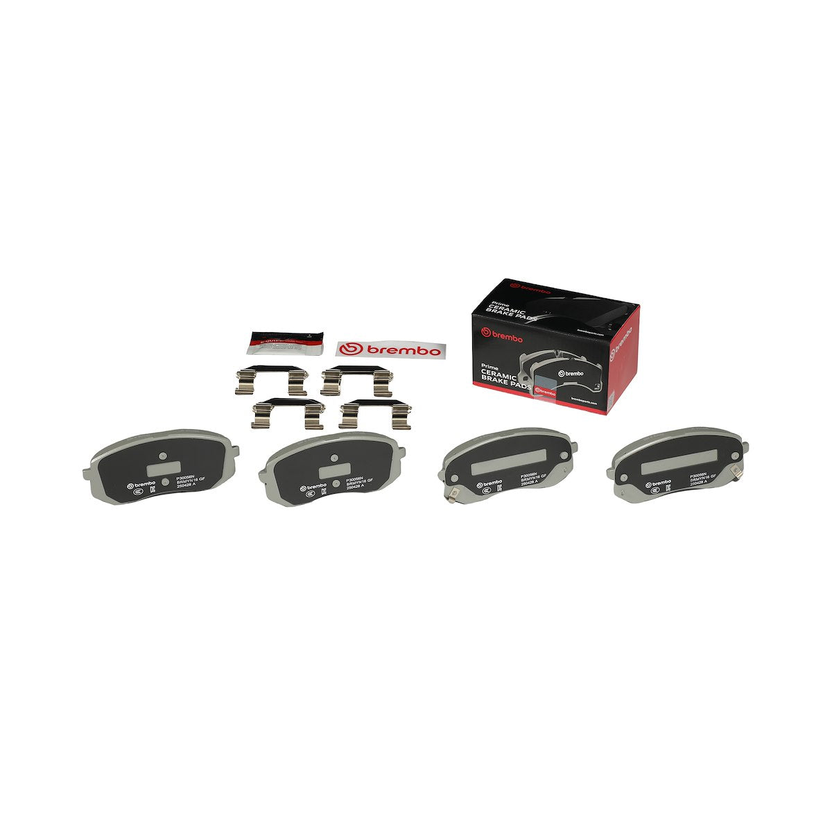 Brembo Brake Pad, FMSI Number D1295-8614, Ceramic, Set Of 4 - P30056N