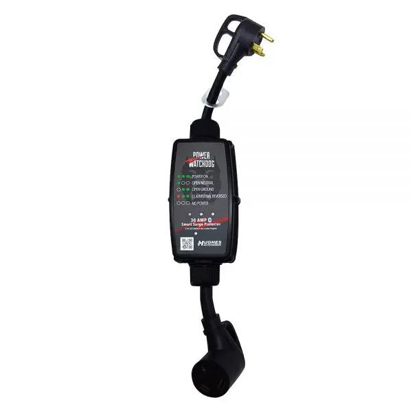 Hughes Auto Surge Protector, 2400 Joules Of Advanced Surge Protection, 30 amp, Bluetooth Connectivity - PWD30