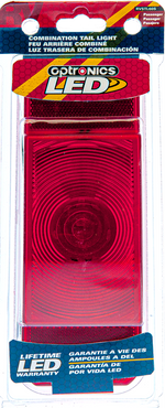 Optronics Trailer Light, LED, 8.625 in Length x 3.188 in Width x 2-1/4 in Depth, 12.8 V DC - RVSTL60S