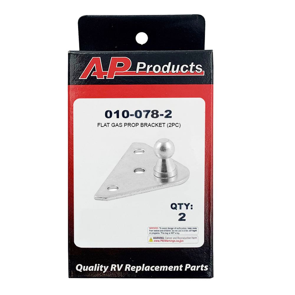 AP Products Multi Purpose Lift Support Bracket, 10 Millimeter Ball Stud, 3 Holes, Set Of 2 - 010-078-2