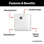 Furrion Water Heater Access Door, For Replacing Suburban Or Atwood 10 gal Water Heater Doors, White, Steel - FWH46EA-PS-AM