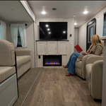 Lippert Water Heater Access Door, Replacement For Atwood/Suburban 10 gal Water Heater, Polar White - 2022107540