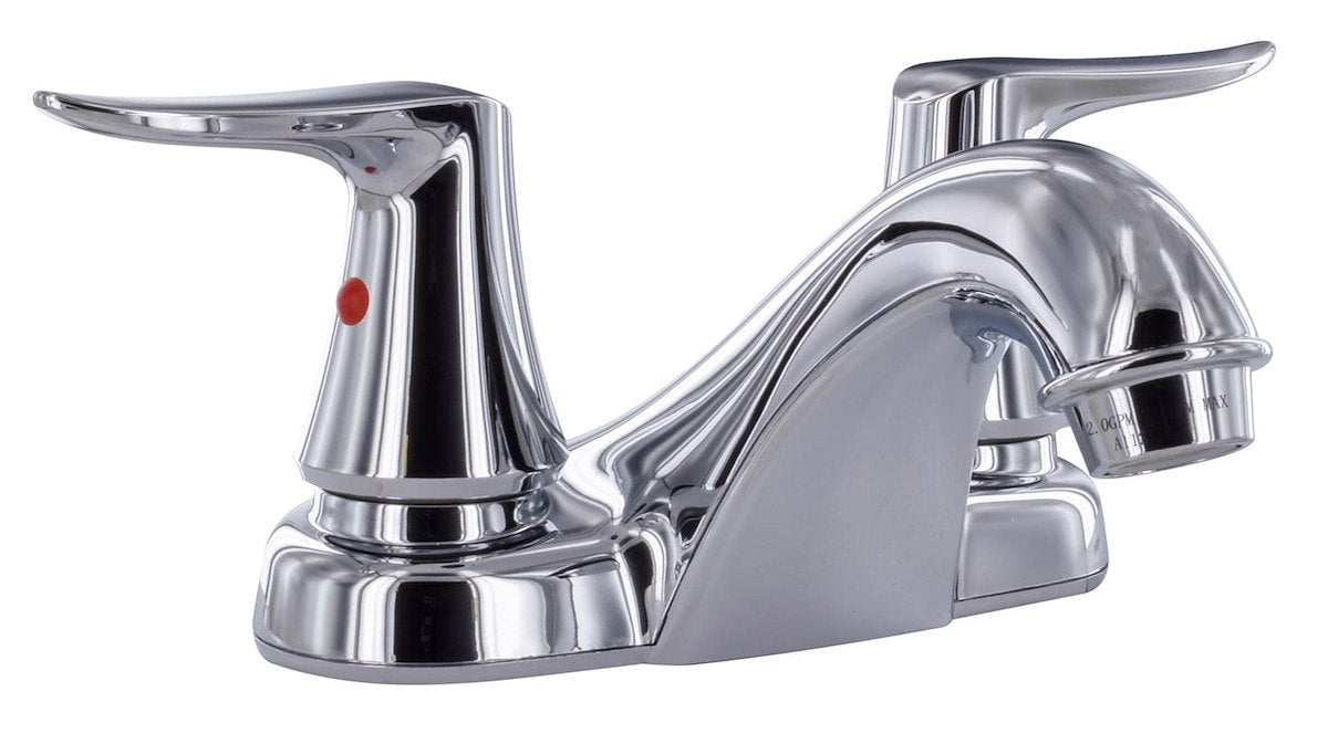 Phoenix Products Faucet, 2 Lever Handles, Polished Chrome Plated/Plastic Underbody, 2 Hole Application - PF222304
