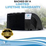 Ventmate Roof Vent Cover, MAKO Series, For 14 in x 14 in MAKO Series Vents, Black - 67316