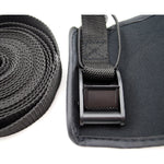 Yak Gear Tie Down Strap, 15 ft Long x 1 in Width, Black, Set Of 2 - TDSTP1