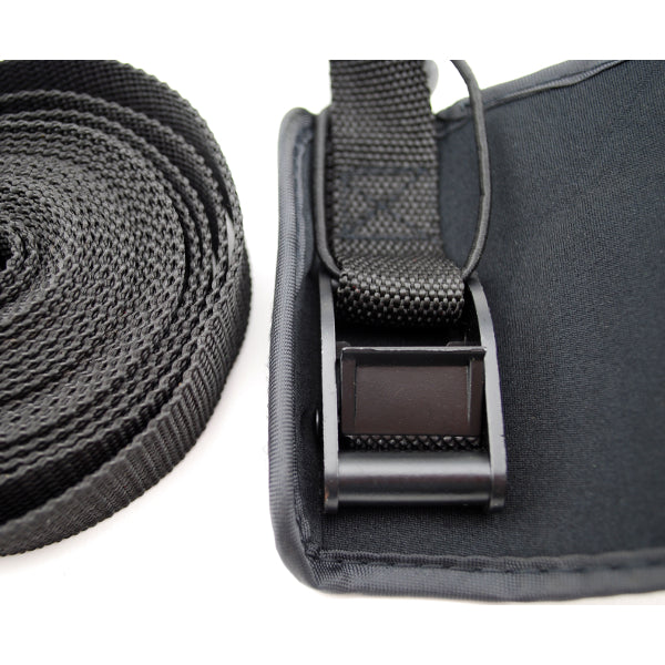 Yak Gear Tie Down Strap, 15 ft Long x 1 in Width, Black, Set Of 2 - TDSTP1