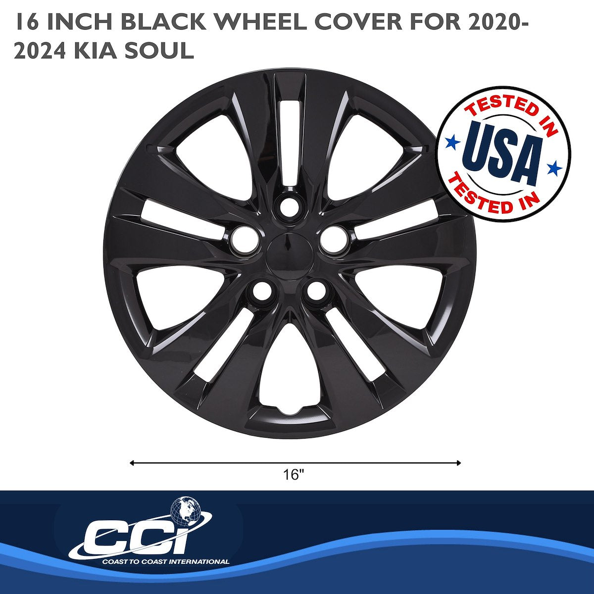 Coast2Coast Universal Wheel Covers 54816BLK product image 3