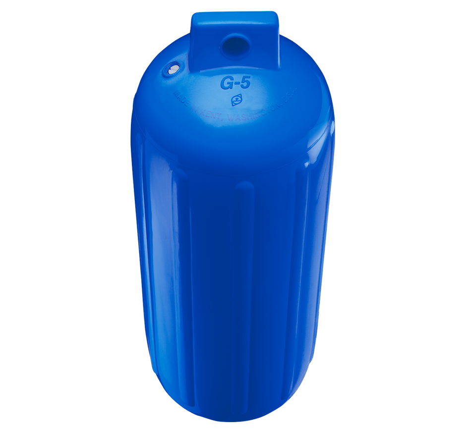 Polyform Boat Fender, G-Series, G-5 Blue, 8.8 in Diameter x 26.8 in Length For 25 ft To 35 ft Boat - 74-434-019