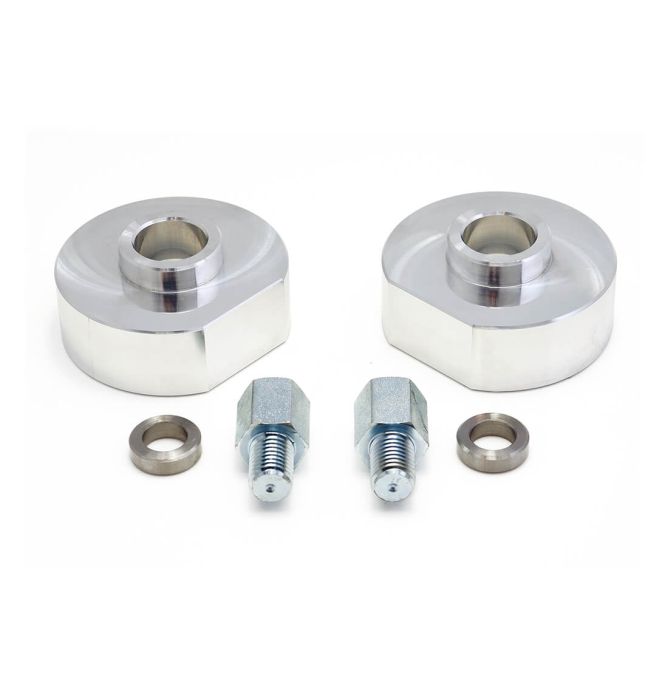 ReadyLIFT Leveling Kit Suspension, 2 in Lift, Aluminum Coil Spring Spacers, With Coil Spacers/Steel Coil Spring Retainer Extensions - 66-2299