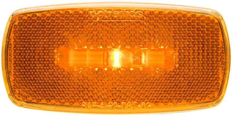 Optronics Clearance Light, LED, 4 in Length x 2 in Width x 1 in Depth, Black ABS Housing - MCL0032ABB