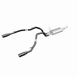 MagnaFlow Exhaust System Kit, Stainless Steel, 3 in Pipe Diameter, 5 in Black Stainless Steel Tips - 15363