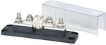 Blue Sea Fuse Block, 160 V DC, 400 amp, With Protective Cover And 8 Write-On Circuit Labels - 5502-BSS