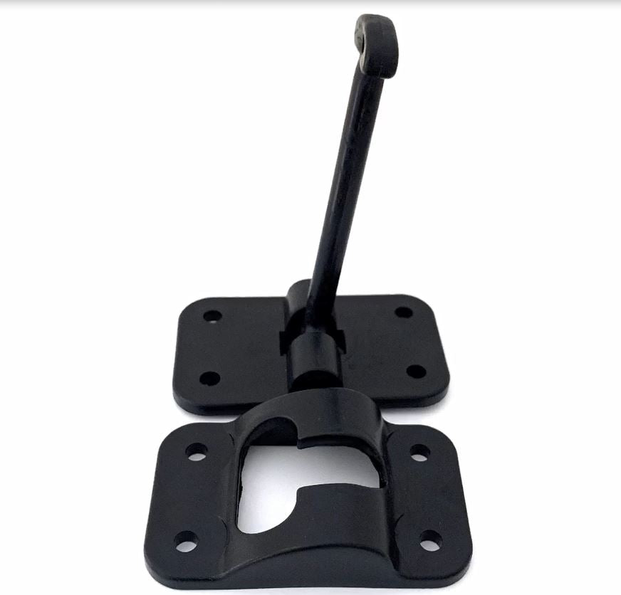 JR Products Door Catch, 3.5 in Length, Black - 10324