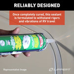 Lippert Caulk Sealant, 1010 Low VOC/Alpha Systems N101003TLCI, 10.3 oz Cartridge - 862159