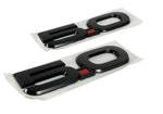 Ford Performance Emblem, For Mustang 5.0, With Right and Left Side 5.0 Emblems, Black 5/Red Point/Black 0, Set Of 2 - M-1447-M50AB