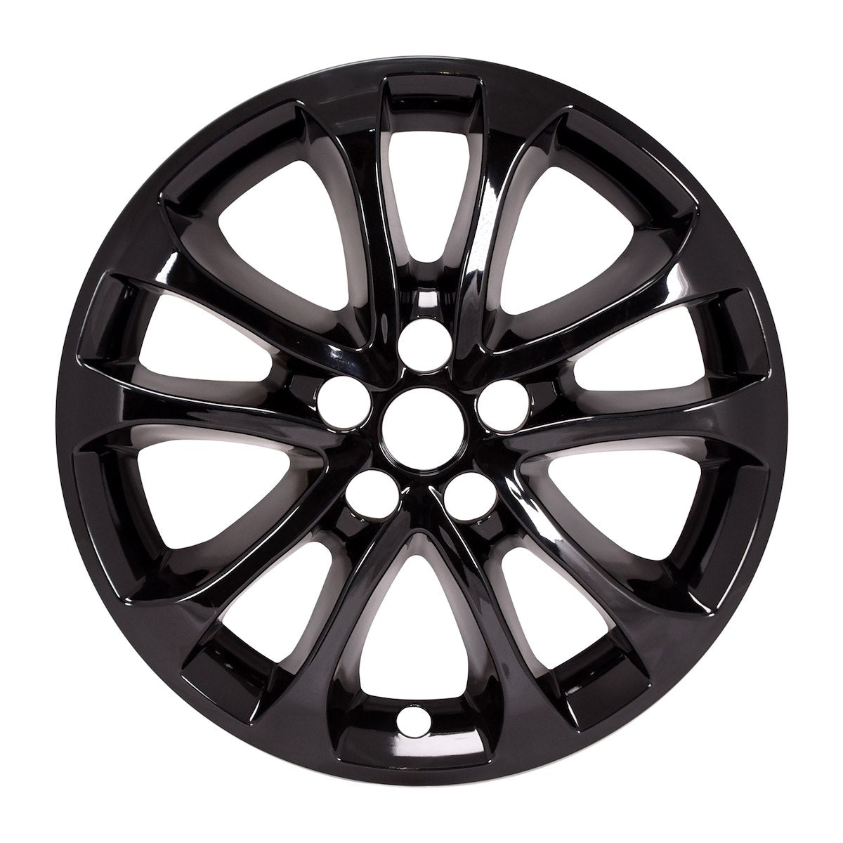 Coast2Coast Wheel Skin, 17 in, 5 Double Spokes, Gloss Black, Set Of 4 - IMP471BLK