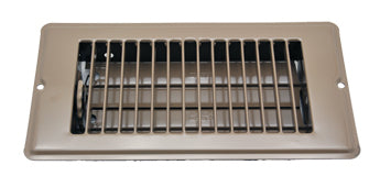 AP Products Heating/Cooling Register, 4 in Width x 8 in Length, 5-1/4 in Width Overall x 10 Length Overall - 013-626