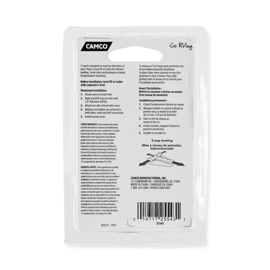 Camco RV Level - 25543