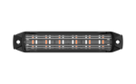 BUILTBRIGHT Warning Light, 4.9 in Length x 0.79 in Width x 0.94 in Height, Powder Coated Black Cast Aluminum Housing, 54 Flash Patterns - BB6010D