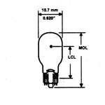 Camco Center High Mount Stop Light Bulb, 921, Box Of 10 - 54768