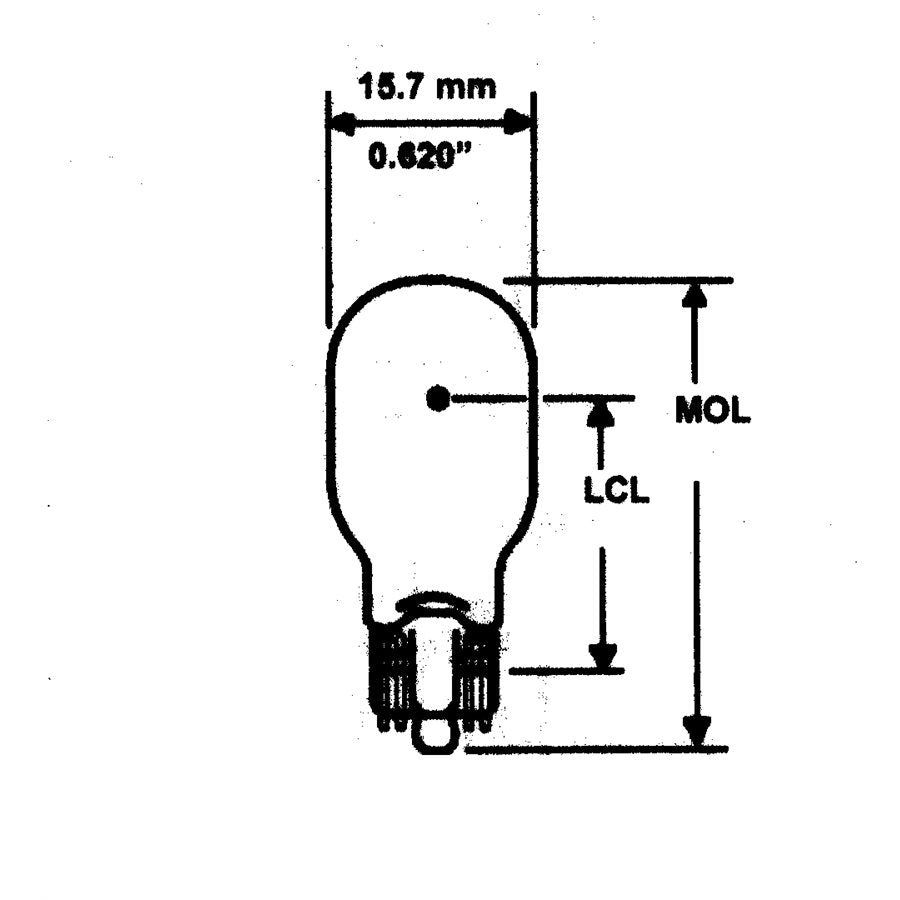 Camco Center High Mount Stop Light Bulb, 921, Box Of 10 - 54768