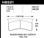 Hawk Performance Disc Brake Pads HB521U.800 product image 2
