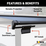 Lippert Awning, Solera  5000 Series, 168 in Slider Length x 48 in Extension, 163 in Fabric Length - V000163301