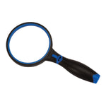 Performance Tool Magnifying Glass, 4X Glass Lens, 2-7/8 in Diameter, 7-1/4 in Length - W15036