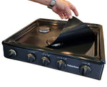 Stove Wrap Stove Top And Oven Protector, For Suburban Triangle 3 Burner Stove, Black, Heat Resistant Up To 550 degree Fahrenheit - SWRV400