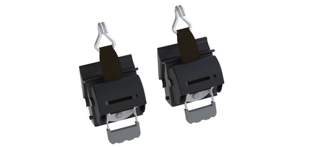 Holman Tie Down Strap, 2 in Width x 7 ft Length, 677 lb Load Capacity, 2000 lb Break Strength, Set Of 2 - 31495