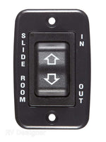 RV Designer Slide Out Switch, 5 Pin Terminal, 1.85 in Height x 2.3 in Width Cutout Size, 20 amp (Continuous) - S141
