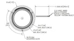 Ecco Electronic Warning Light, 6-1/2 in Diameter x 4.9 in Height, 3 Bolt Flange/1 in Pipe Mount, Amber LED/Lens - 7965A