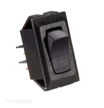 RV Designer Multi Purpose Switch, 10 amp Max, 0.550 in x 1.125 in Cutout, Black - S321