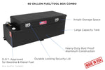 RDS Tanks Liquid Transfer Tank, 20 in Length x 48 in Width x 6-1/4 in Height Tool Box, 60 gal Capacity, Black - 72548PC