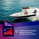 3M Rubbing Compound, For Removing Heavy Oxidation And P800 Scratches, White, 1 gal Can - 36103