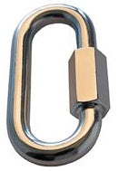 RV Designer Trailer Safety Chain Quick Link, 2200 lb Load Capacity, 3/8 in, Galvanized Steel - H435