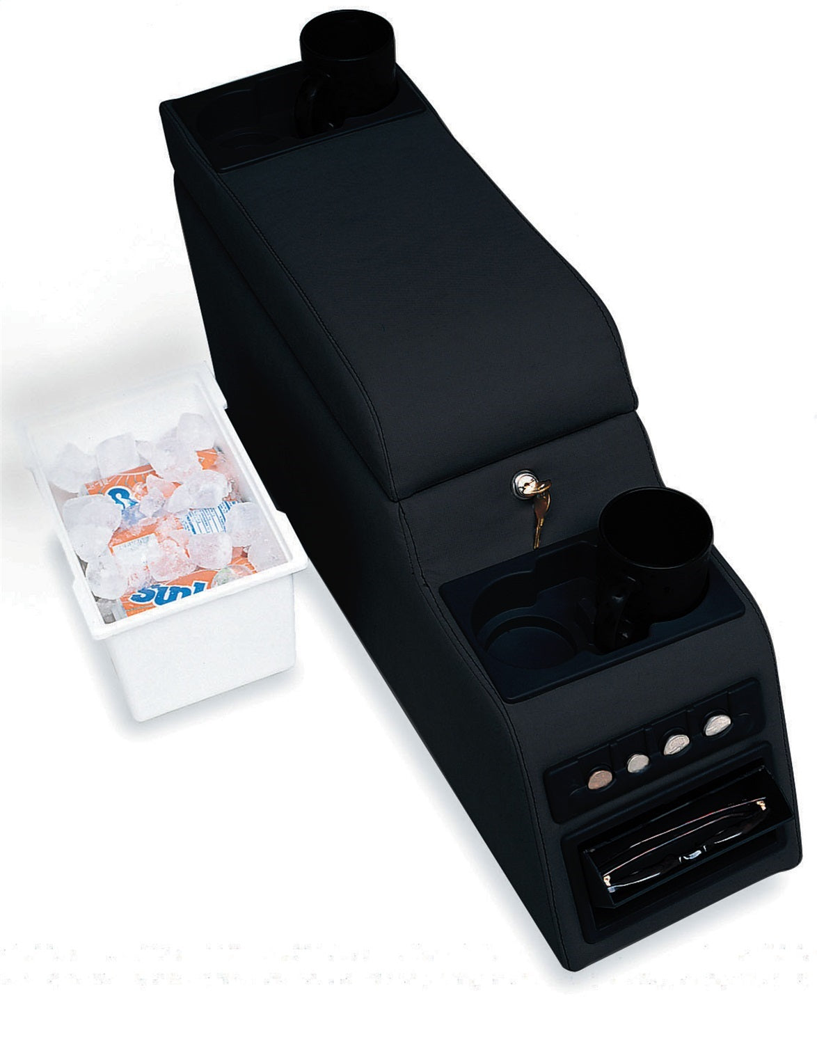 Rampage Console, 27-1/4 in Length X 8-3/4 in Width X 12-1/2 in Height, Denim Black - 31515