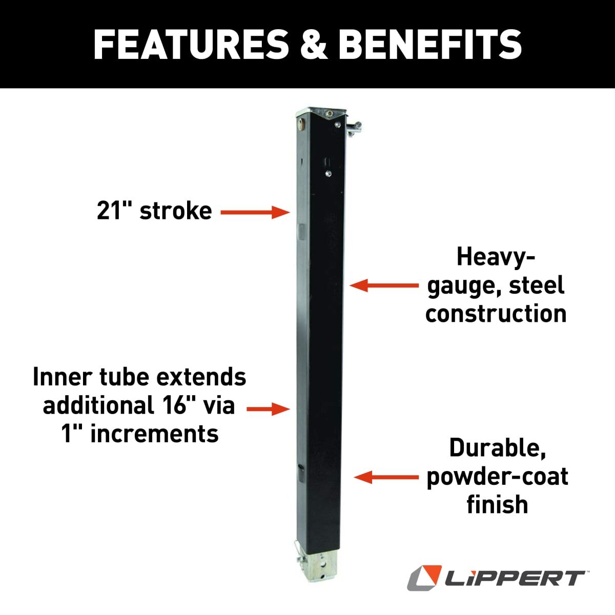 Lippert Trailer Landing Gear Leg - 179014